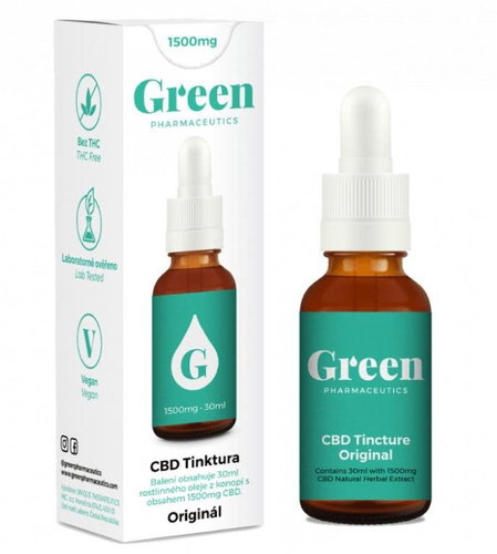 Green Pharmaceutics CBD Tincture Original 1500mg, 30ml - CBD - Main image