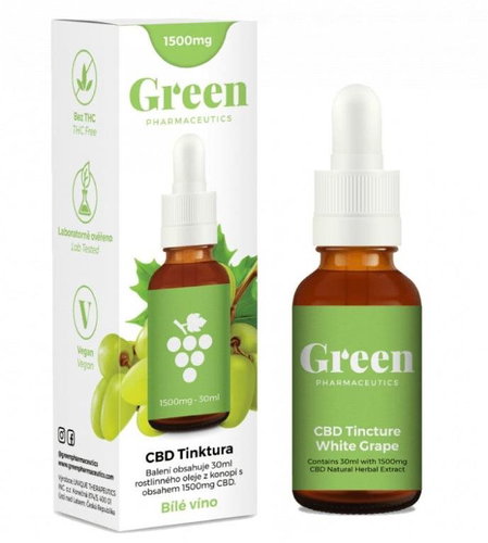 Green Pharmaceutics CBD Tincture White Wine, 30ml - CBD - Main image