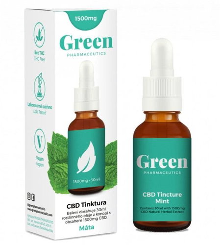 Green Pharmaceutics CBD Tincture Mint, 30ml - CBD - Main image