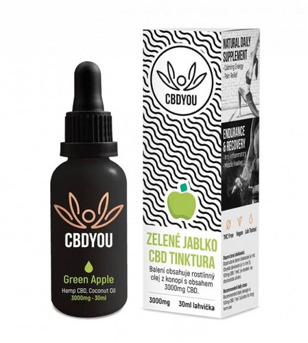 CBD You Green Apple Tincture 3000mg, 30ml - CBD - Main image