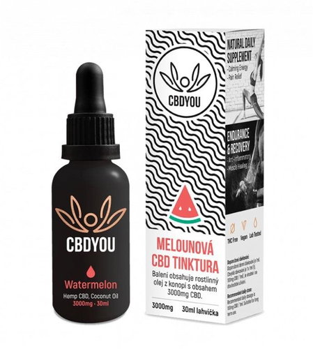 CBD You Tincture Watermelon 3000mg, 30ml - CBD - Main image