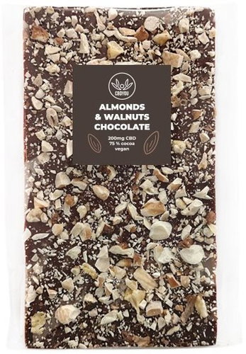 CBD YOU 75% vegan chocolate with nuts + 200mg CBD - Chocolate - Main image
