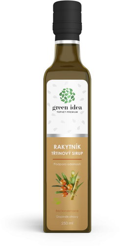 GREEN IDEA Sea buckthorn syrup - cane 250 ml - Dietary Supplement - Main image