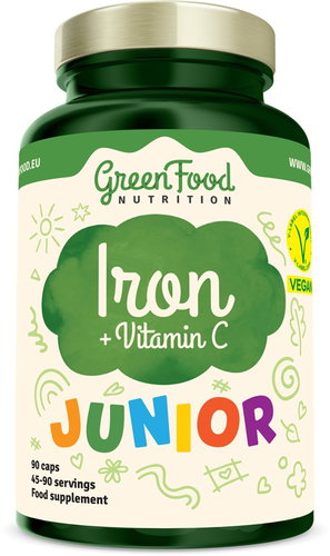 GreenFood Nutrition Junior Iron+Vitamin C 90 kapslí - Minerály - Hlavní obrázek