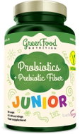 GreenFood Nutrition Junior Probiotics + Prebiotic Fiber 90 kapslí - Dietary Supplement
