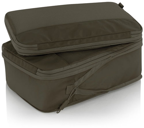 Heys Ecotex Compression Packing Cube 4 pc Set Green Moss - Packing Cubes - Main image