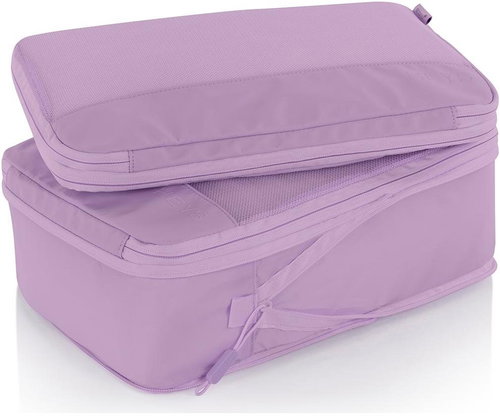 Heys Ecotex Compression Packing Cube 4 pc Set Lilac Blossom - Packing Cubes - Main image