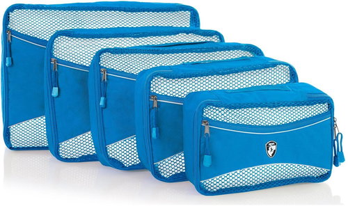 Heys Eco Packing Cube 5 pc Set II Blue - Packing Cubes - Main image