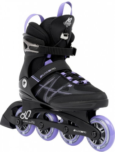 K2 ALEXIS 80 PRO black_lavendar size 41,5 EU / 270 mm - Roller Skates - Main image