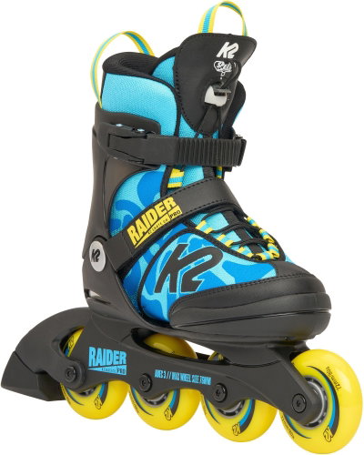 K2 RAIDER PRO blue_yellow size 32-37 EU / 190-230 mm - Roller Skates - Main image