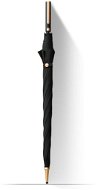 Umbrella KRAGO Auto Open 8 rib fibreglass straight umbrella with stylish handle Golden Black - Deštník