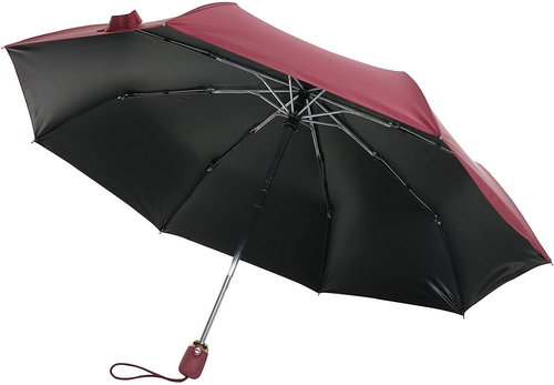 KRAGO Folding umbrella compact burgundy - Umbrella - Main image