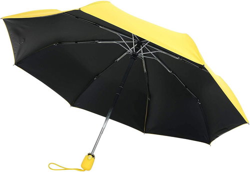 KRAGO Folding umbrella compact yellow - Umbrella - Main image