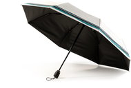 KRAGO Folding umbrella compact white striped - Umbrella