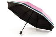 KRAGO Folding umbrella compact pink striped - Umbrella