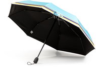 KRAGO Folding umbrella compact with blue stripe - Umbrella