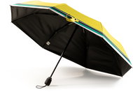 KRAGO Folding umbrella compact with yellow stripe - Umbrella