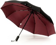 Umbrella KRAGO Folding umbrella with double canopy burgundy - Deštník
