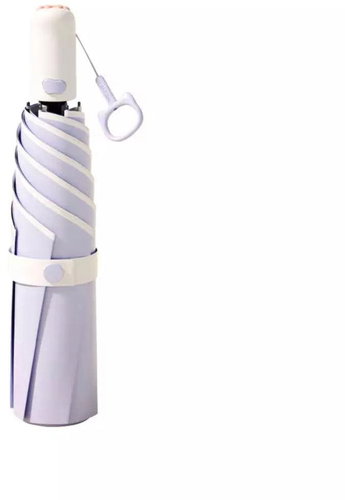 KRAGO Umbrella Meow folding mini fully automatic purple - Umbrella - Main image