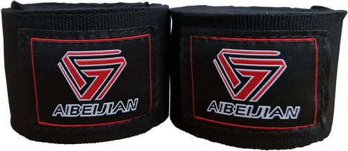KUBIsport Boxing hand bandages elastic 4,5 m, black - Boxing Wraps - Main image