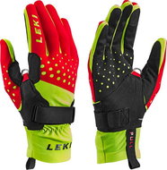 Leki Nordic Race Shark, red-yel-blk 8.5 - Ski Gloves