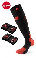 Lenz set heat sock 5.0 toe cap + lithium pack rcB 1200 /black-red, méret: 35-38 EU - Fűthető zokni