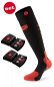 Lenz set heat sock 5.0 toe cap + lithium pack rcB 1200 /black-red, méret: 35-38 EU - Fűthető zokni