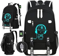LIVEFY Glowy with USB cable, black - Backpack