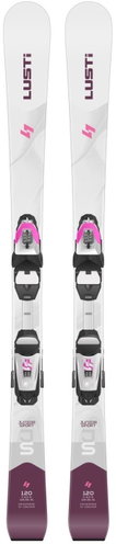 Lusti JS bílá + Vist Junior 4.5 90 cm - Sjezdové lyže - Hlavní obrázek