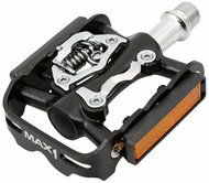MAX1 SPD Tour pedals, single-sided, black - Pedals