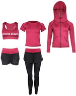 Merco Runner 5W fitness set plum XXL - T-Shirt