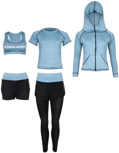 Merco Runner 5W fitness set lake L - T-Shirt - Main image