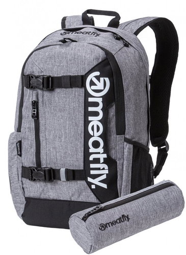 Meatfly Basejumper 5 Backpack, D + free pencil case - City Backpack - Main image