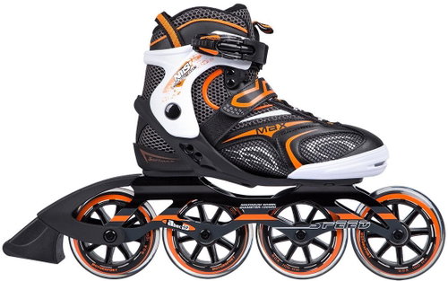 NILS EXTREME ON 1060 S BLACK AND ORANGE SIZE 40 ROLLER SKATES - Roller Skates - Main image