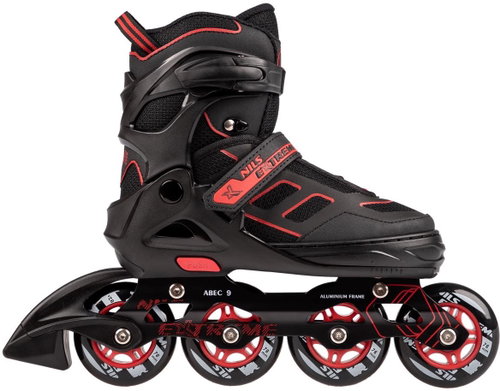 NILS EXTREME NA14174 BLACK AND RED SIZE S (31-34) ROLLER SKATES NILS - Roller Skates - Main image