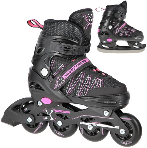 NILS EXTREME NH11912 AND PINK 2IN1 SKATES - Roller Skates - Main image