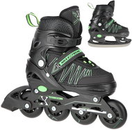 NILS EXTREME NH11912 AND GREEN 2IN1 SIZE L(39-42) SKATES - Roller Skates