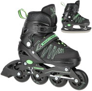 NILS EXTREME NH11912 AND GREEN 2IN1 SIZE M(35-38) SKATES - Roller Skates
