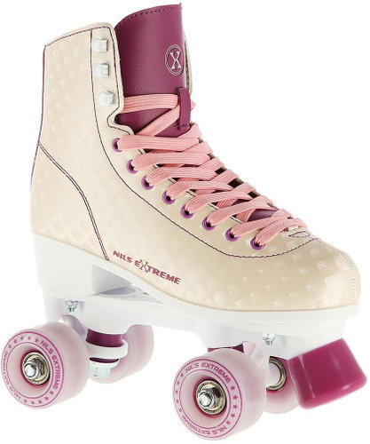 NILS EXTREME NQ14110 CREAM SIZE 37 QUAD ROLLER SKATES - Roller Skates - Main image