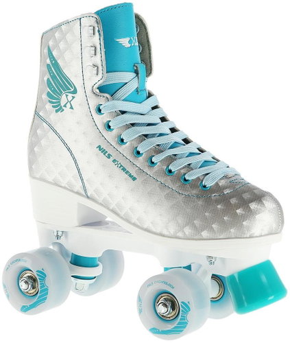 NILS EXTREME NQ14198 TURQUOISE SIZE 34 QUAD ROLLER SKATES - Roller Skates - Main image