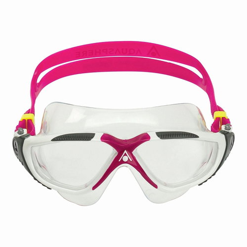 Swimming goggles Aqua Sphere VISTA clear glass, white/pink - Swimming Goggles - Main image