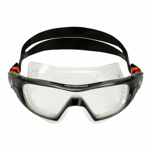 Swimming goggles Aqua Sphere VISTA PRO clear glass, grey/black - Swimming Goggles - Main image