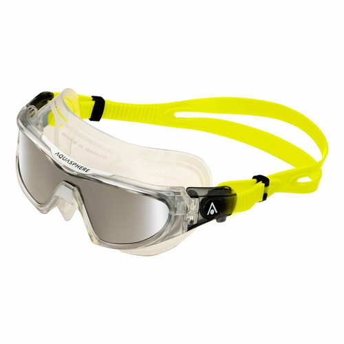 Swimming goggles Aqua Sphere VISTA PRO SILVER MIRROR mirrored lenses, silver, transp. /yellow - Swimming Goggles - Main image