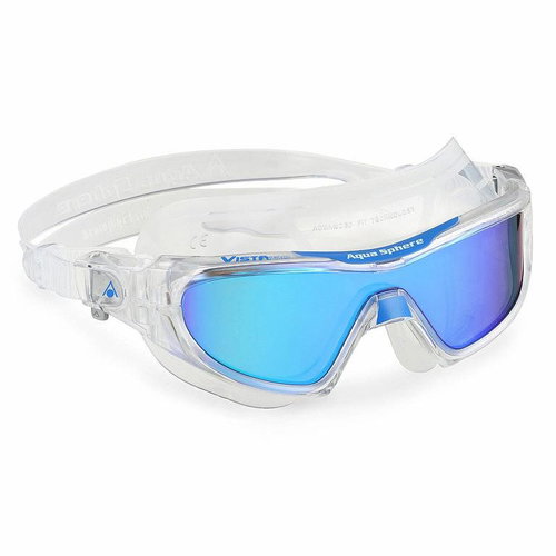 Swimming goggles Aqua Sphere VISTA PRO mirrored lenses, transparent/blue - Swimming Goggles - Main image