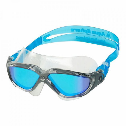 Aqua Sphere VISTA titan swimming goggles. mirrored lenses transp. /grey - Swimming Goggles - Main image