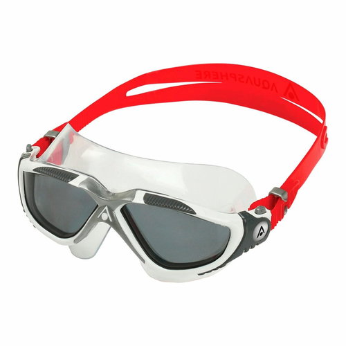 Swimming goggles Aqua Sphere VISTA dark glass, white/red silicone - Swimming Goggles - Main image