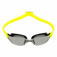 Michael Phelps XCEED swimming goggles titanium mirrored lenses black/yellow strap - Swimming Goggles