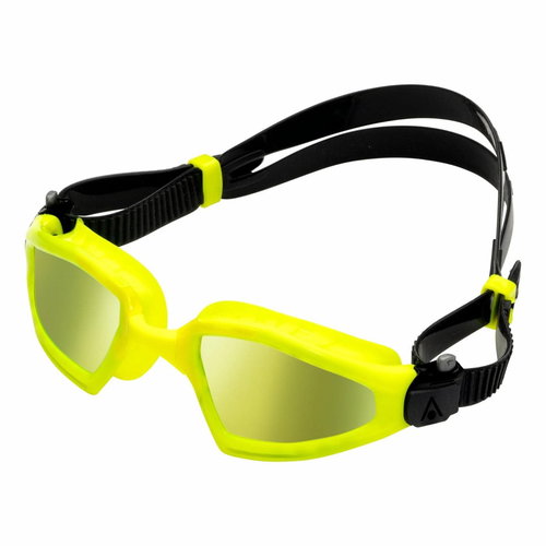 Swimming goggles Aqua Sphere KAYENNE PRO titanium. mirrored lenses, yellow - Swimming Goggles - Main image