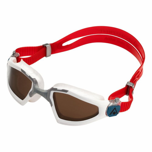 Swimming goggles Aqua Sphere KAYENNE PRO polarized lenses brown/white/grey - Swimming Goggles - Main image