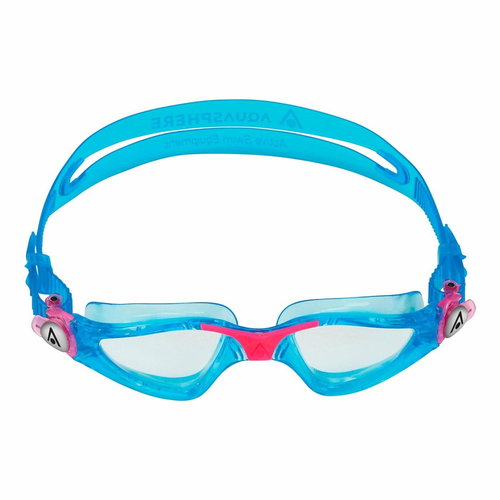 Kids swimming goggles Aqua Sphere KAYENNE JUNIOR clear glass, aqua/pink - Swimming Goggles - Main image